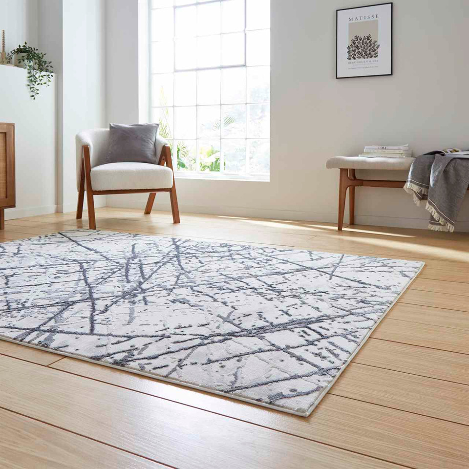 Artemis B8403A Silver Silky Rug