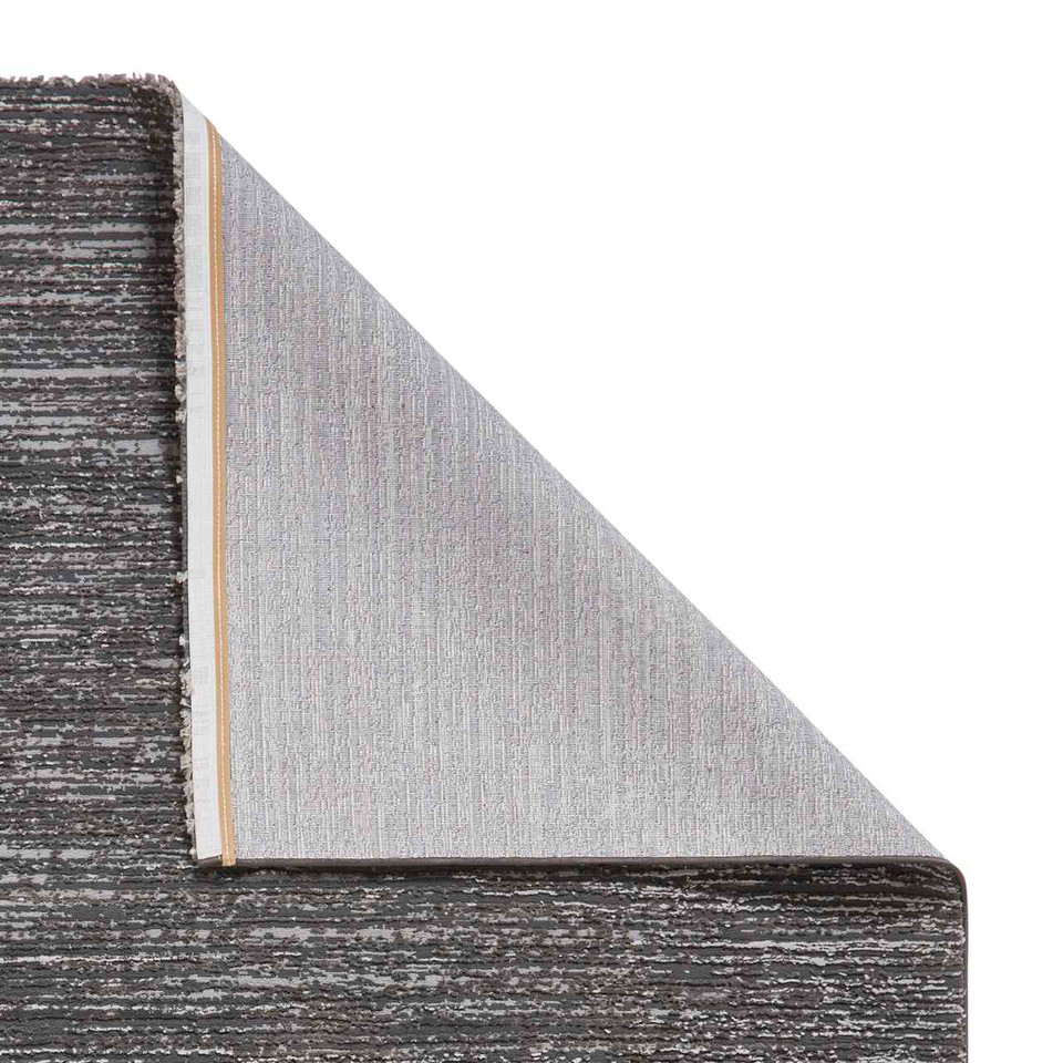 Flores 1930 Charcoal Washable Lines Rug