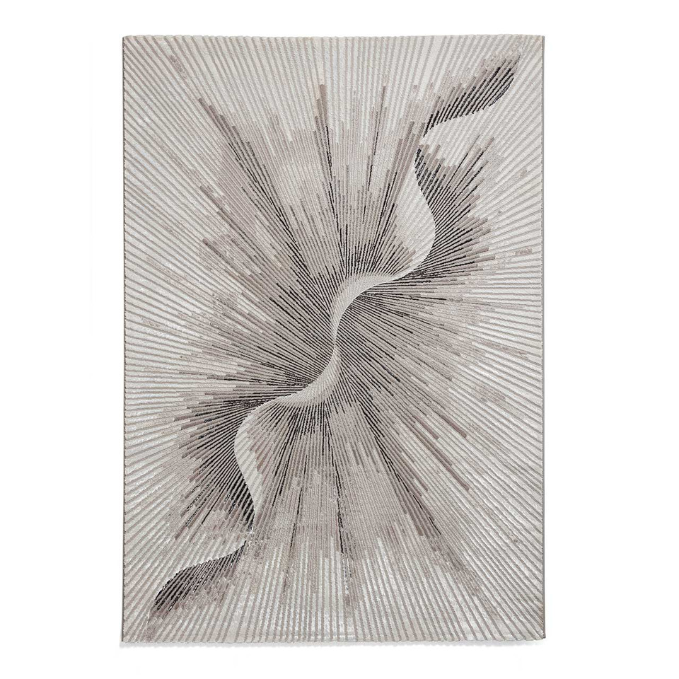 Creation 50156 Silver Beige Silky Rug