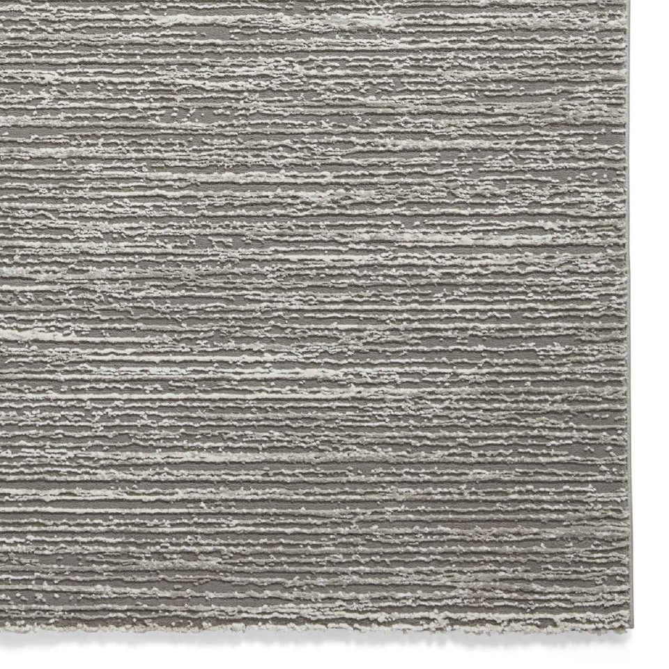 Flores 1930 Grey Washable Lines Rug