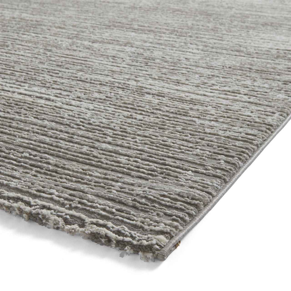 Flores 1930 Grey Washable Lines Rug