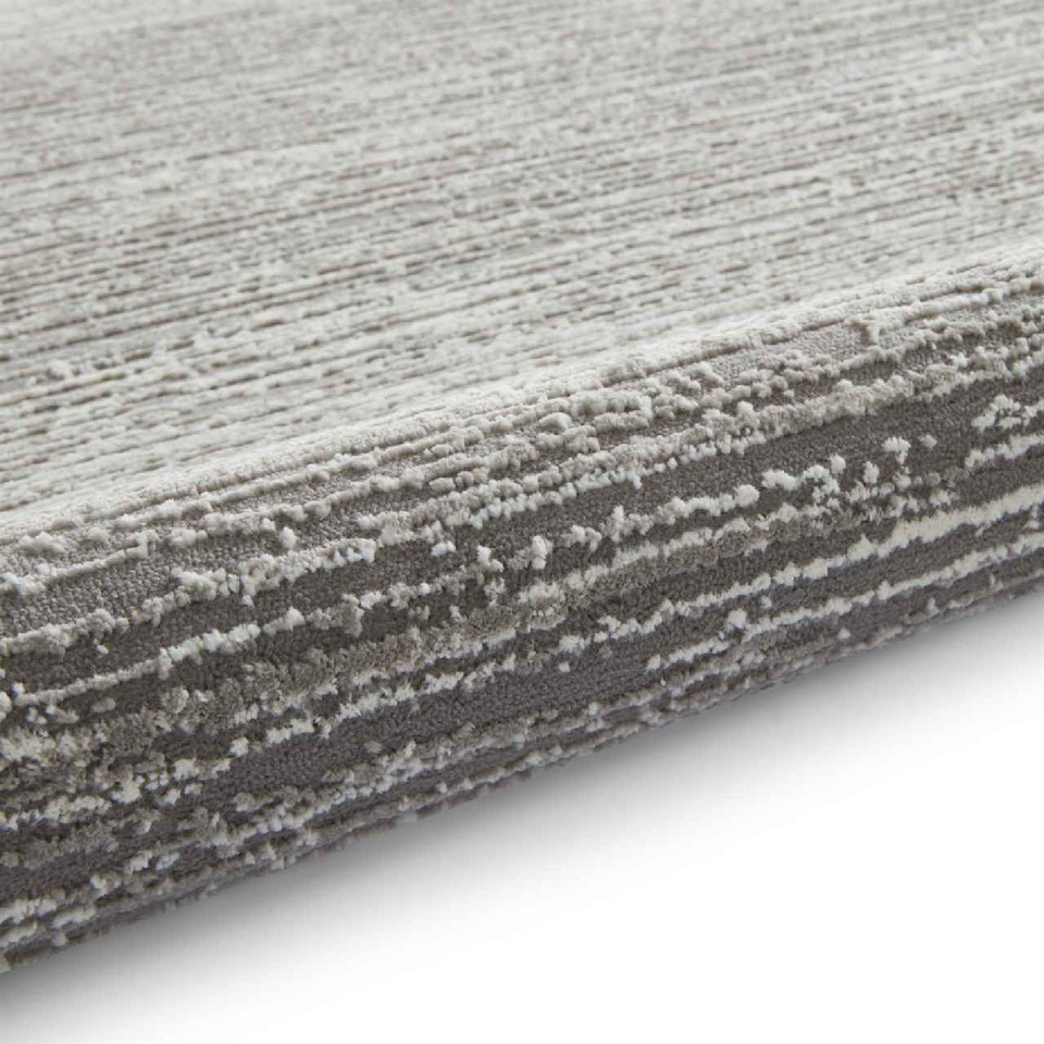 Flores 1930 Grey Washable Lines Rug