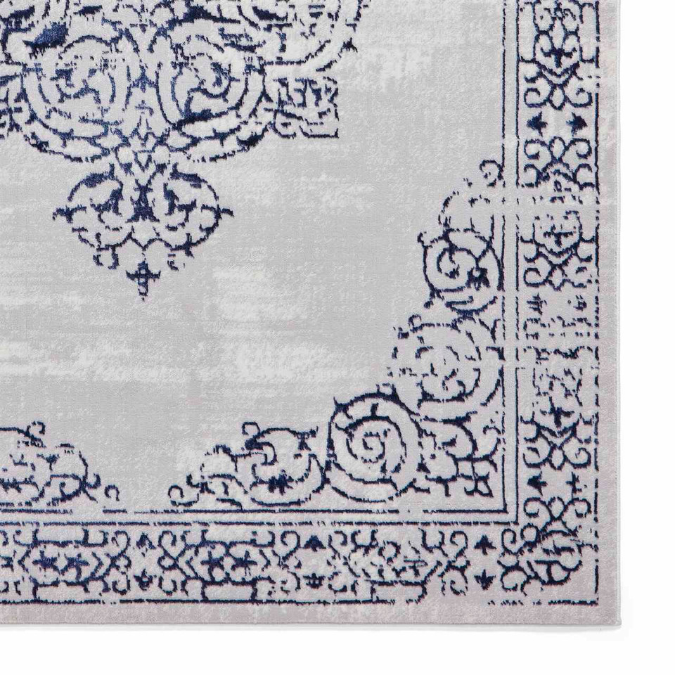 Artemis B9076A Blue Silver Silky Rug