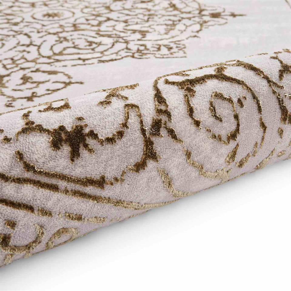 Artemis B9076A Gold Silver Silky Rug