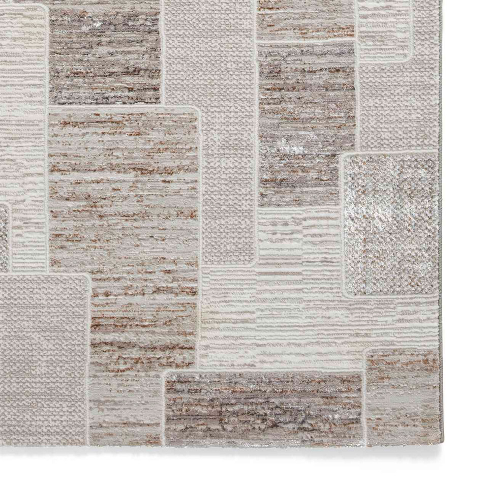 Creation 50178 Brown Beige Silky Rug
