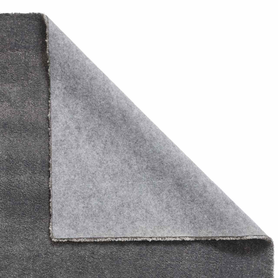 Cove Charcoal Soft Plain Short Shaggy Rug