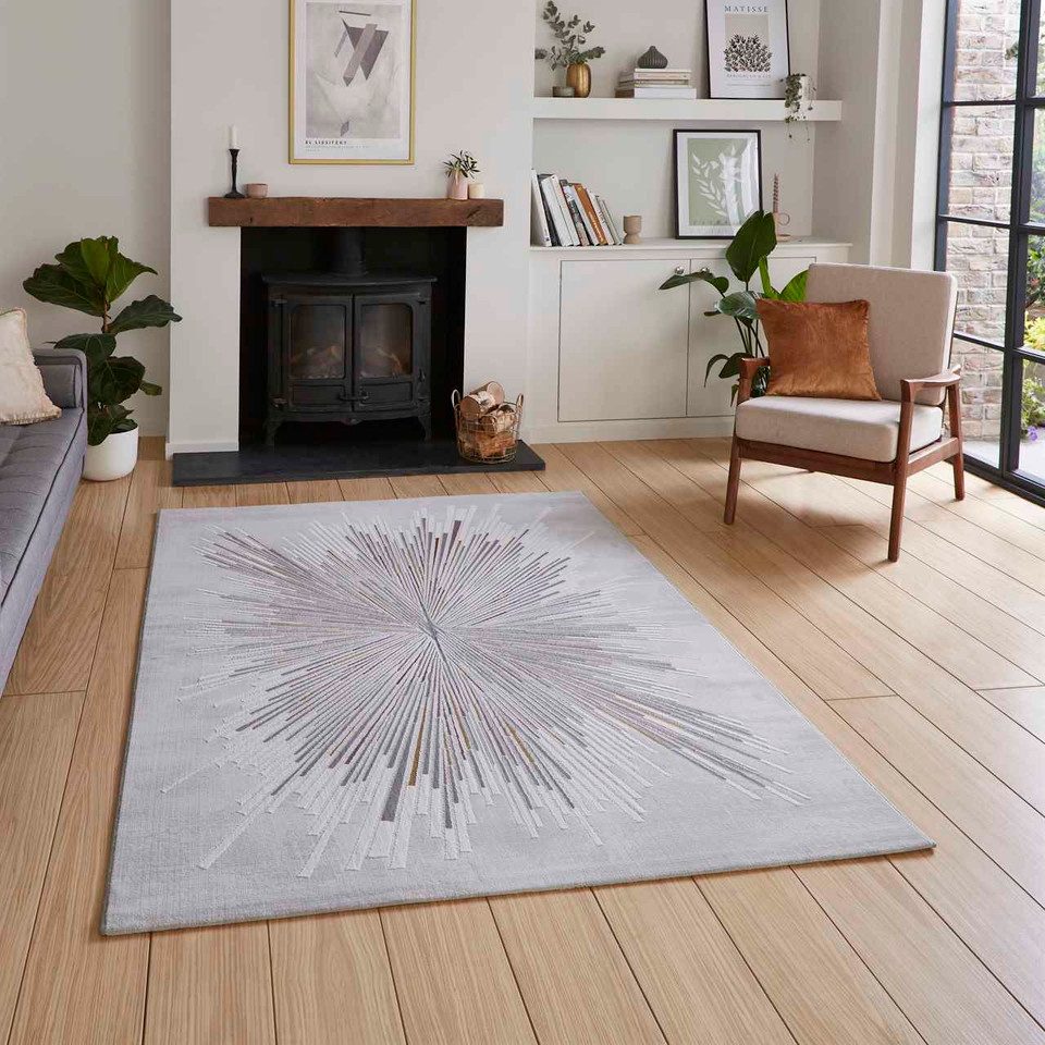 Creation 50199 Pink Blue Silky Rug