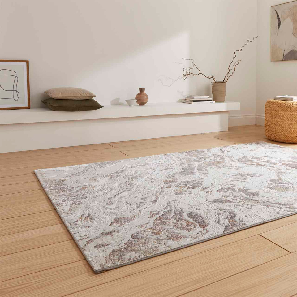 Creation 50200 Pink Blue Silky Rug