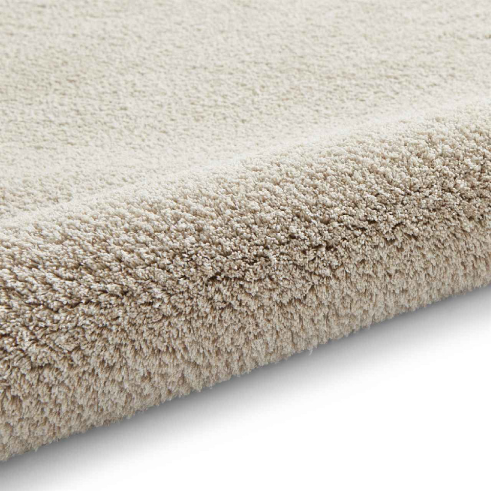 Kara Linen Shaggy Washable Plain Rug