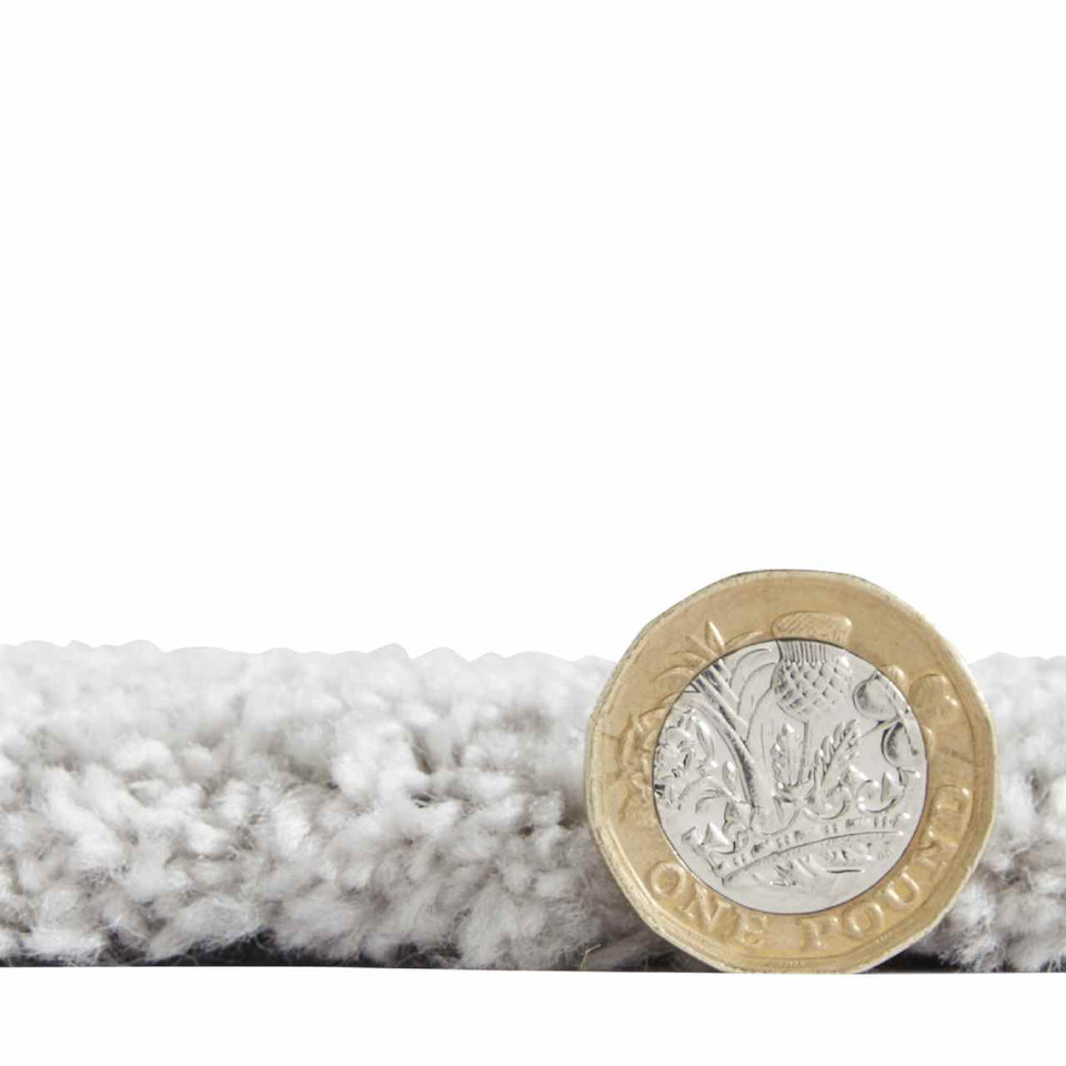 Cove Silver Soft Plain Short Shaggy Rug