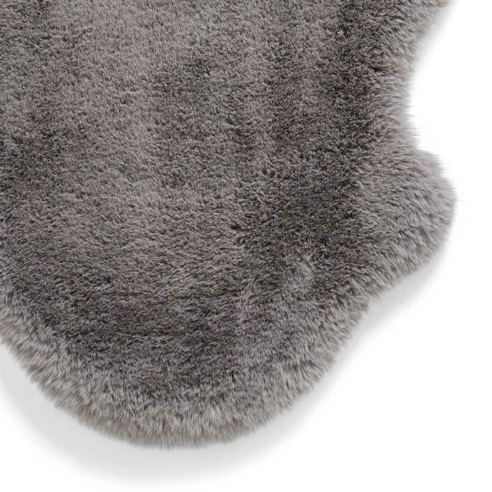 Super Teddy Grey Soft Faux Sheepskin