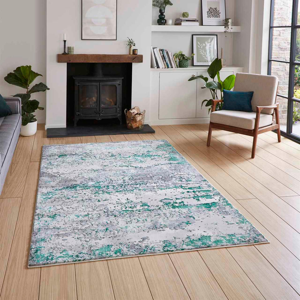 Artemis B9289A Green Silky Rug