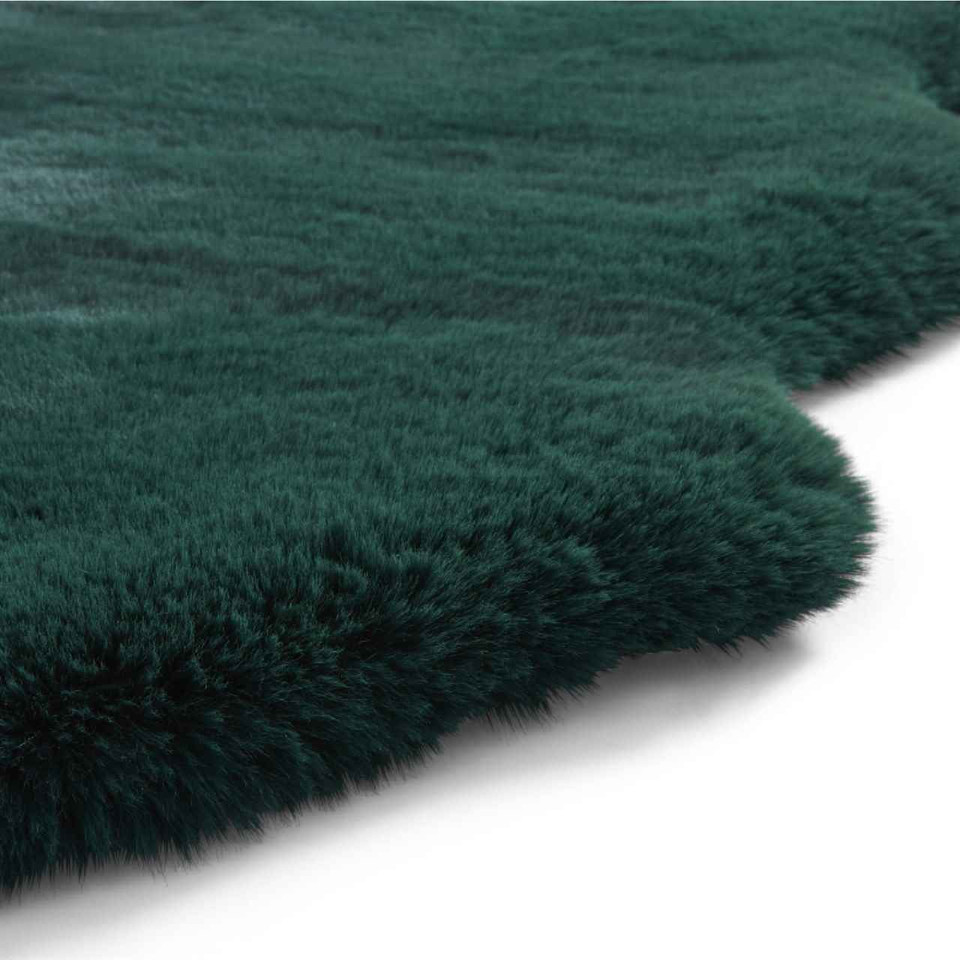 Super Teddy Jewel Green Soft Faux Sheepskin