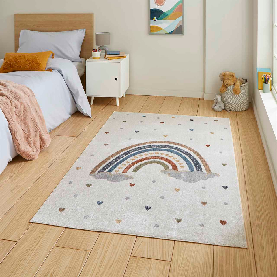 Vida Thin Soft Rainbow Rug