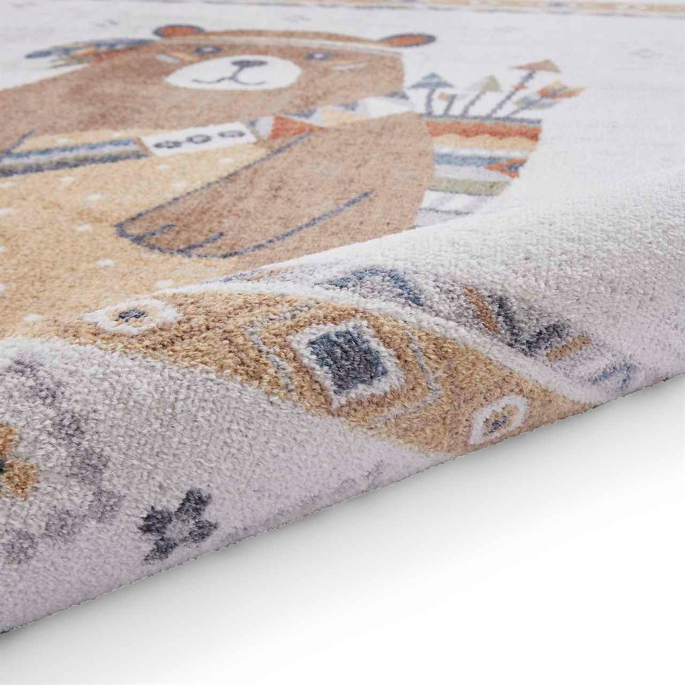 Vida Thin Soft Kids Bear Rug