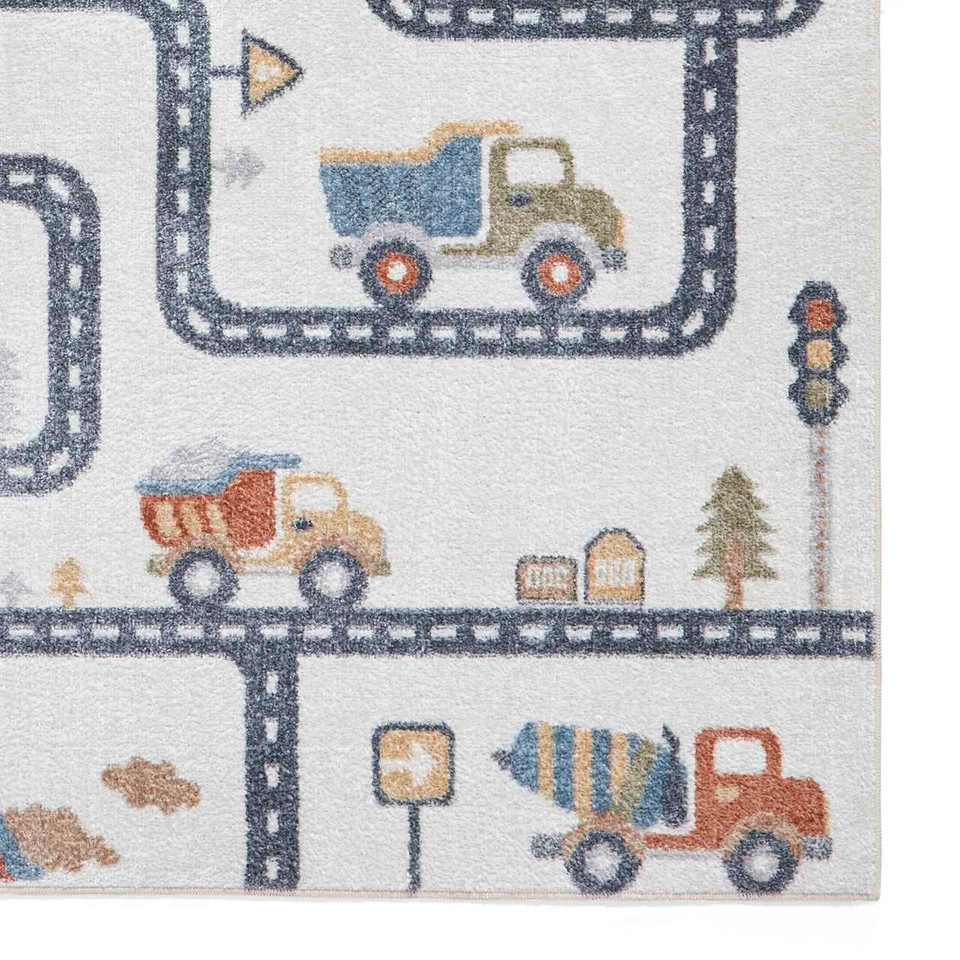 Vida Thin Soft Kids Map Rug
