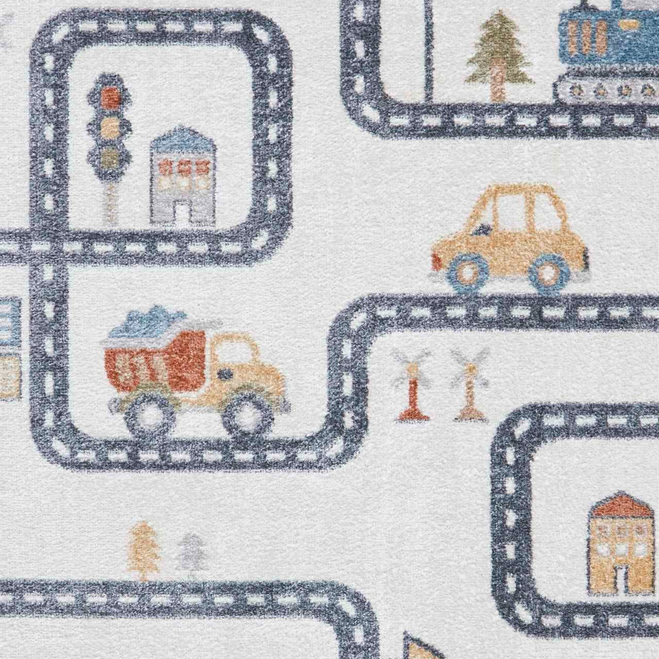 Vida Thin Soft Kids Map Rug