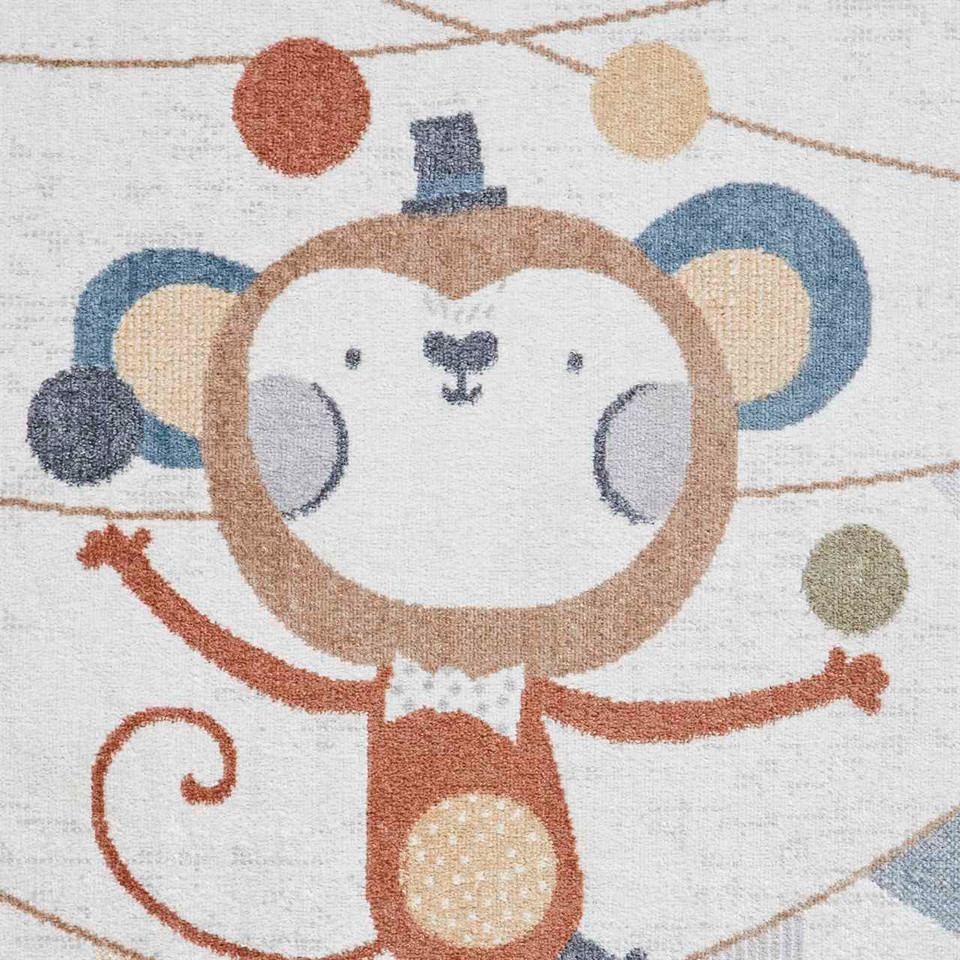 Vida Thin Soft Kids Monkey Rug