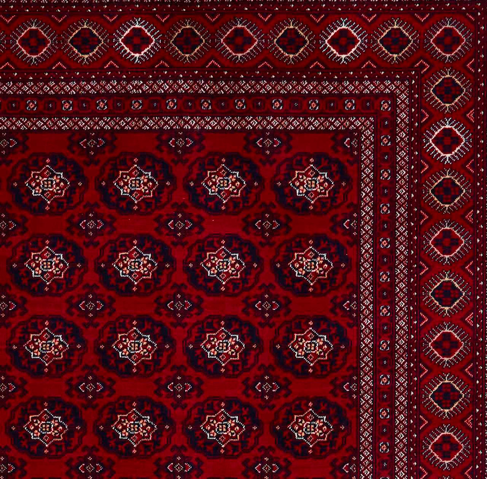 Dubai 62098 Red Traditional Rug