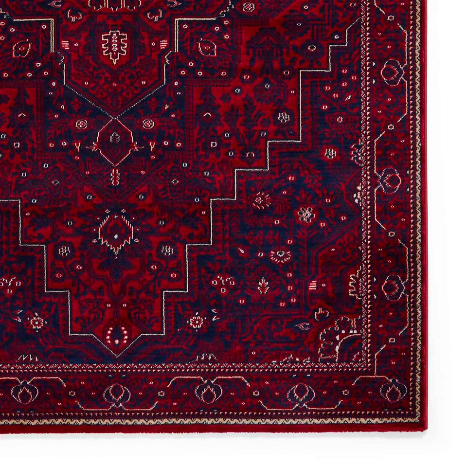 Dubai 62101 Red Traditional Rug