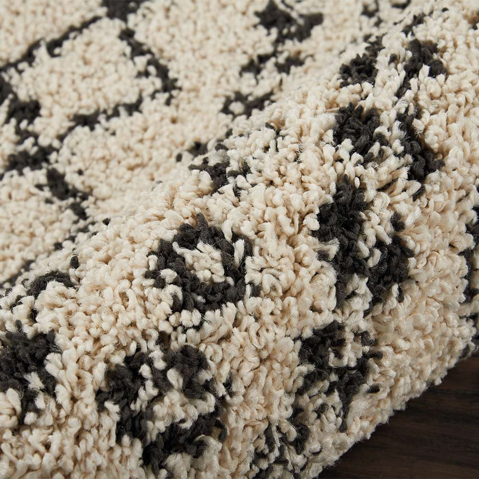 Moroccan Shag Cream MRS02 Rug Runner