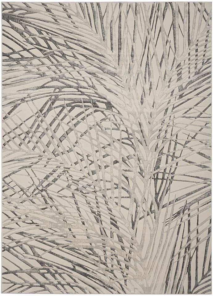 Rustic Textures RUS17 Ivory Grey Abstract Rug Runner