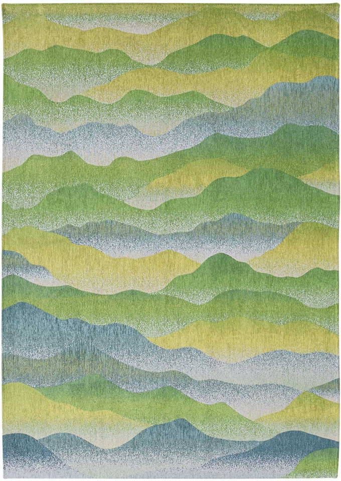 Himalaya Spring Green Blue Thin Rug 9379 LDP