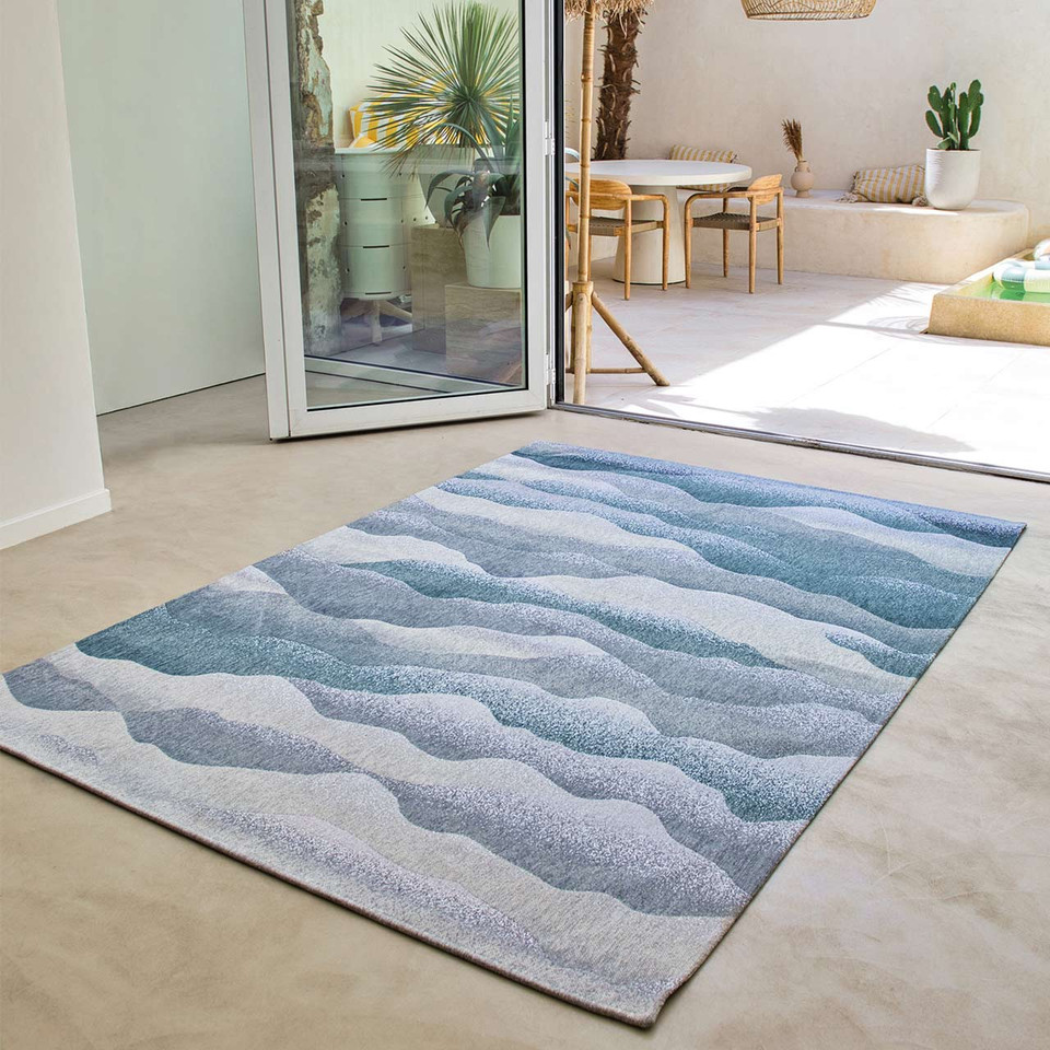 Himalaya Winter Thin Sky Blue Rug 9382 LDP