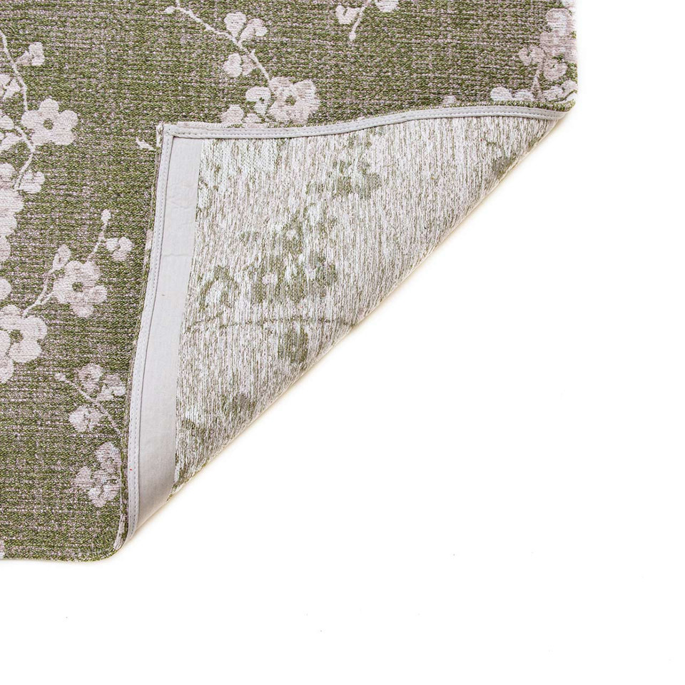 Sakura Wet Garden Green 9372 Indoor Outdoor Washable Eco Rug
