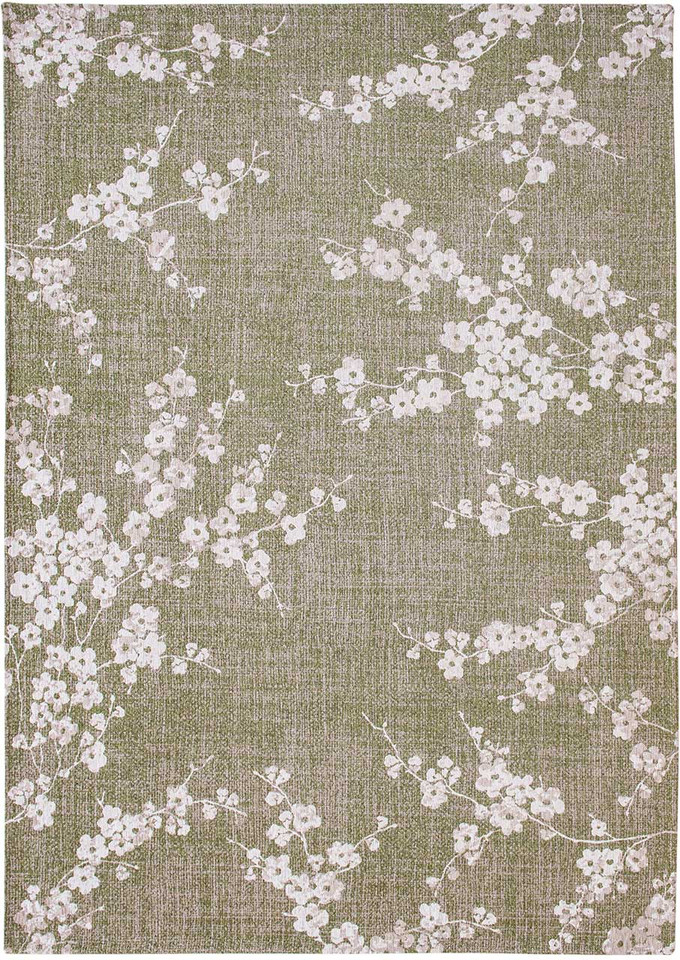Sakura Wet Garden Green 9372 Indoor Outdoor Washable Eco Rug
