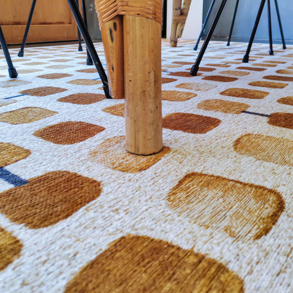 Cobblestone Peach Party Thin Rug 9346 LDP