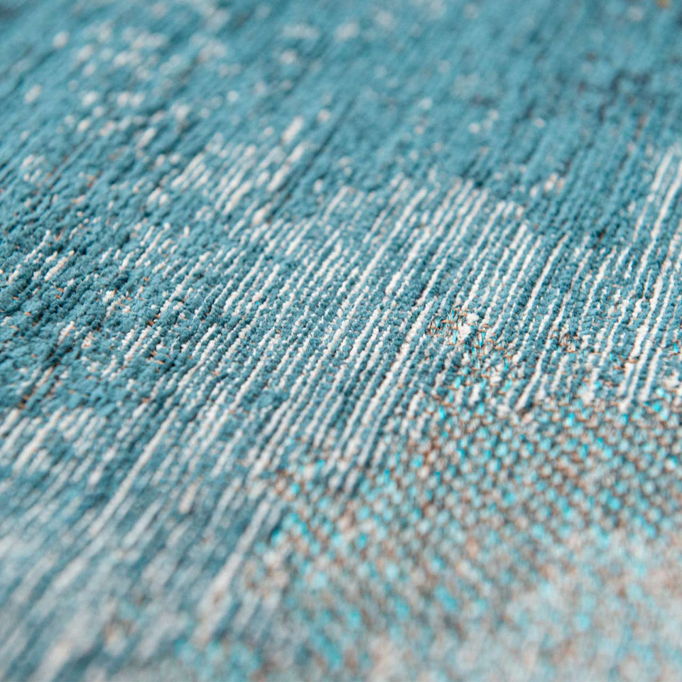 Lagoon Inkjet Marine Blue 9332 Indoor Outdoor Washable Eco Rug