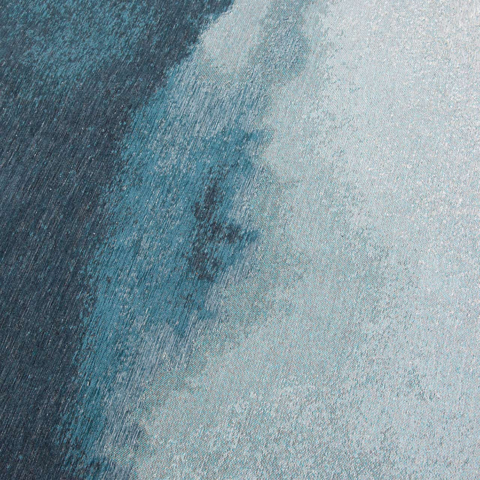 Lagoon Inkjet Marine Blue 9332 Indoor Outdoor Washable Eco Rug
