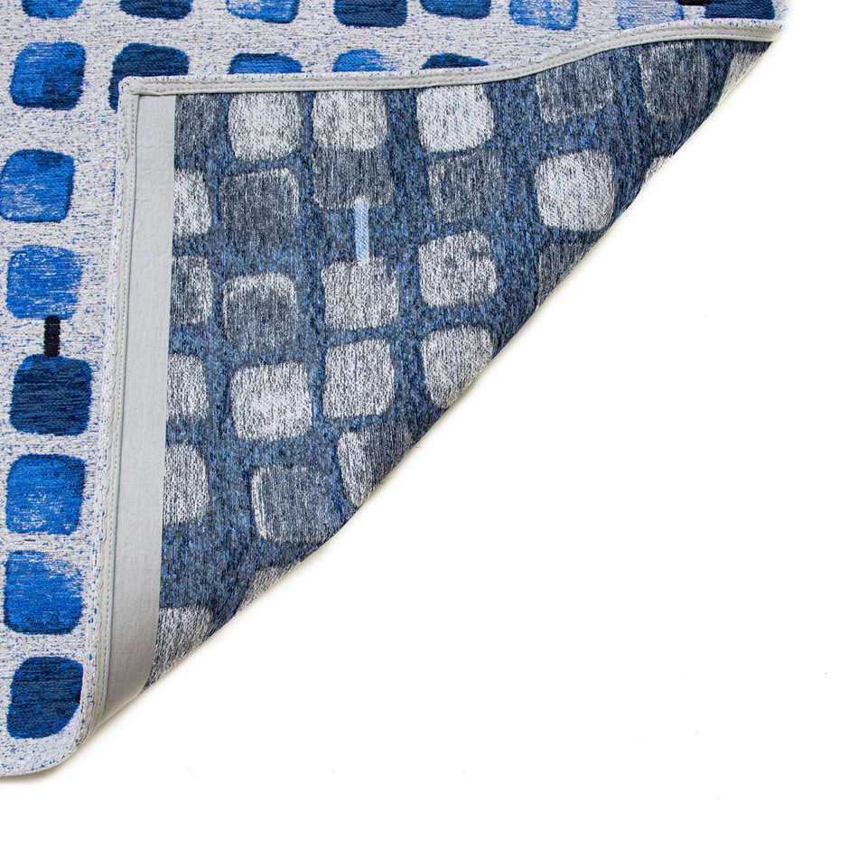 Cobblestone Amparo Blues Thin Rug 9348 LDP