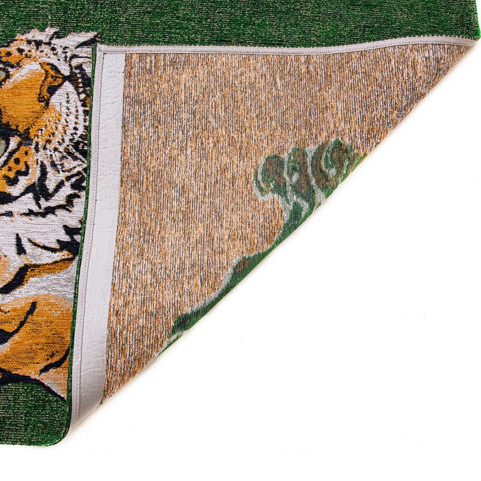 Tiger Green On Fire 9388 LDP Indoor Outdoor Washable Eco Rug
