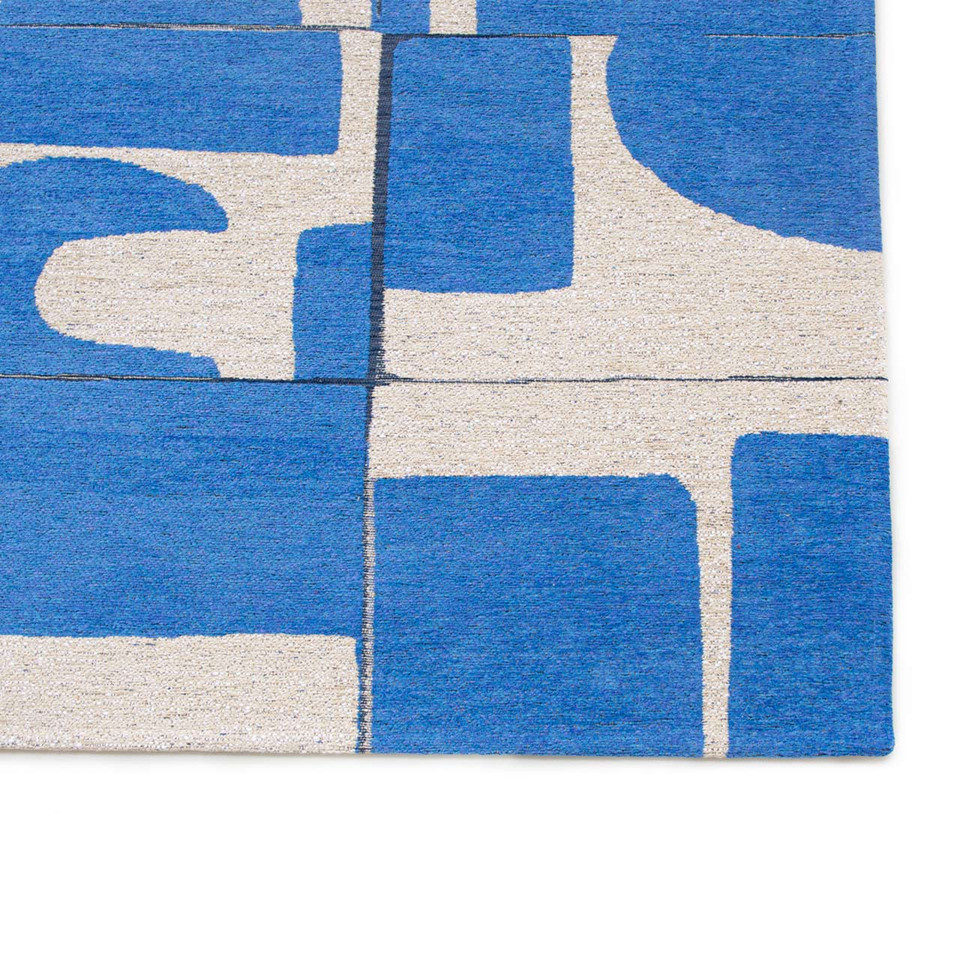 Papercut Campanula Blue 9358 Indoor Outdoor Washable Eco Rug
