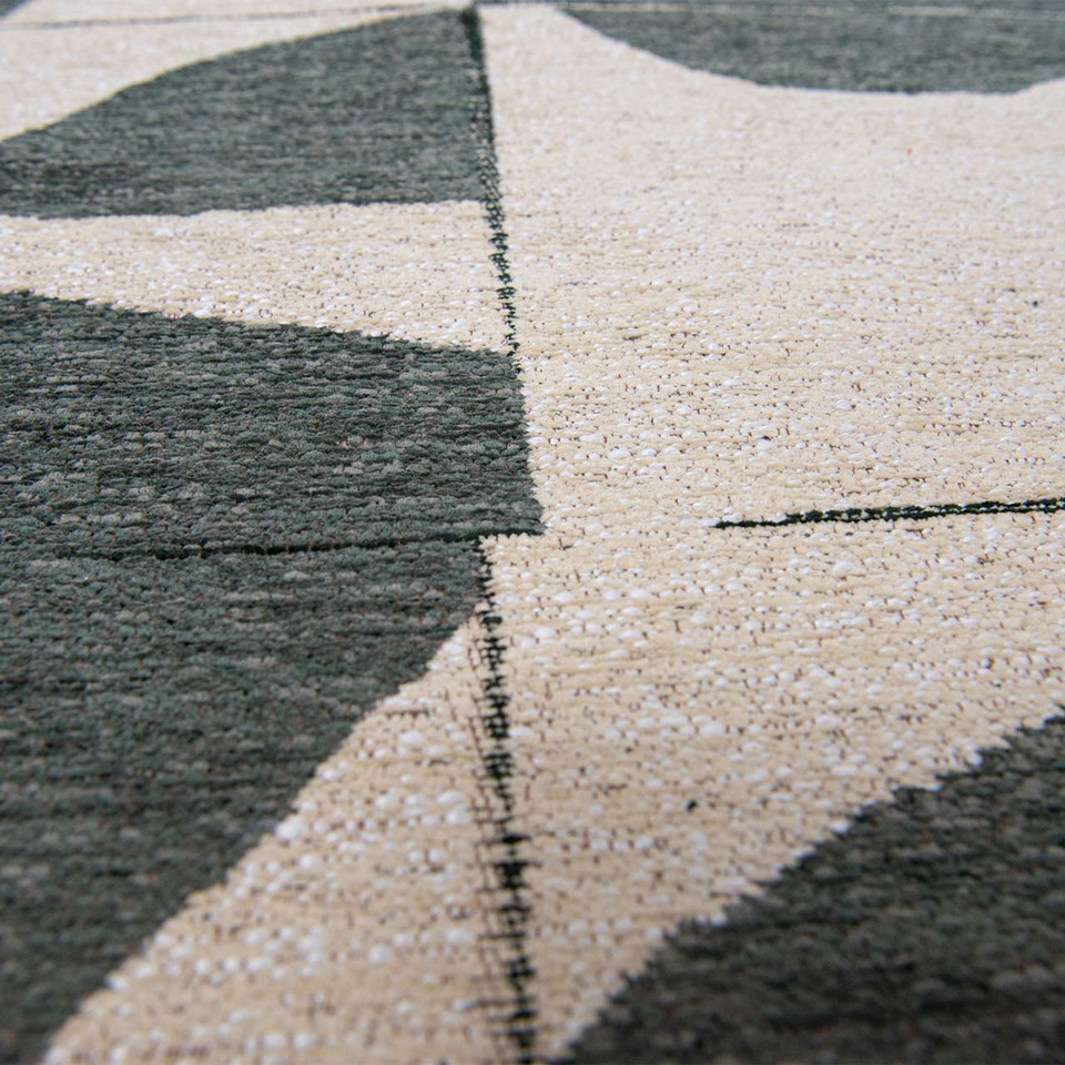 Papercut Sea Spray Khaki Grey 9361 Indoor Outdoor Washable Eco Rug
