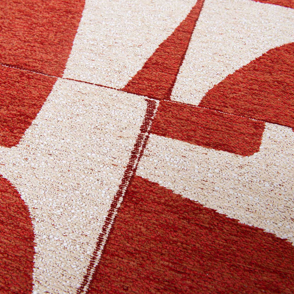 Papercut Rust 9364 Indoor Outdoor Washable Eco Rug