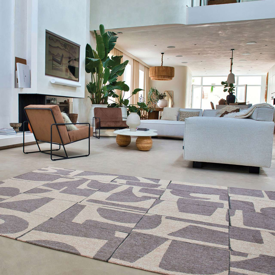 Papercut String Beige Cream 9366 Indoor Outdoor Washable Eco Rug