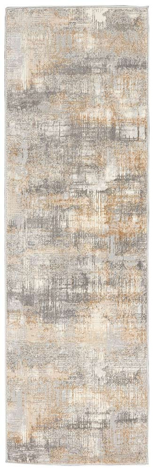 Calvin Klein CK951 Rush Grey Beige Contemporary Rug Runner