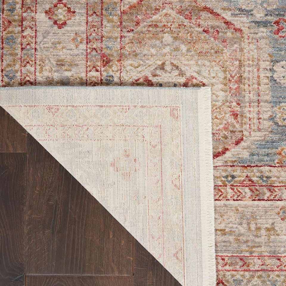 Homestead HMS01 Light Blue Multi Rug Runner