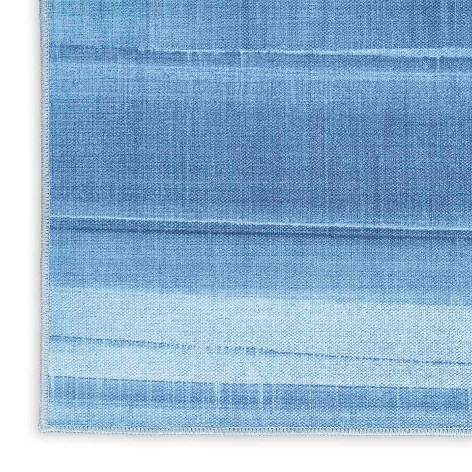 Calvin Klein Thin Washable Rug Launder Ombre Aqua