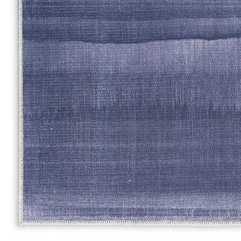 Calvin Klein Thin Washable Rug Launder Ombre Grey Blue