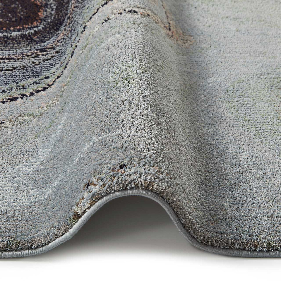 Amara Soft Stylish Abstract Rug Sage Grey 