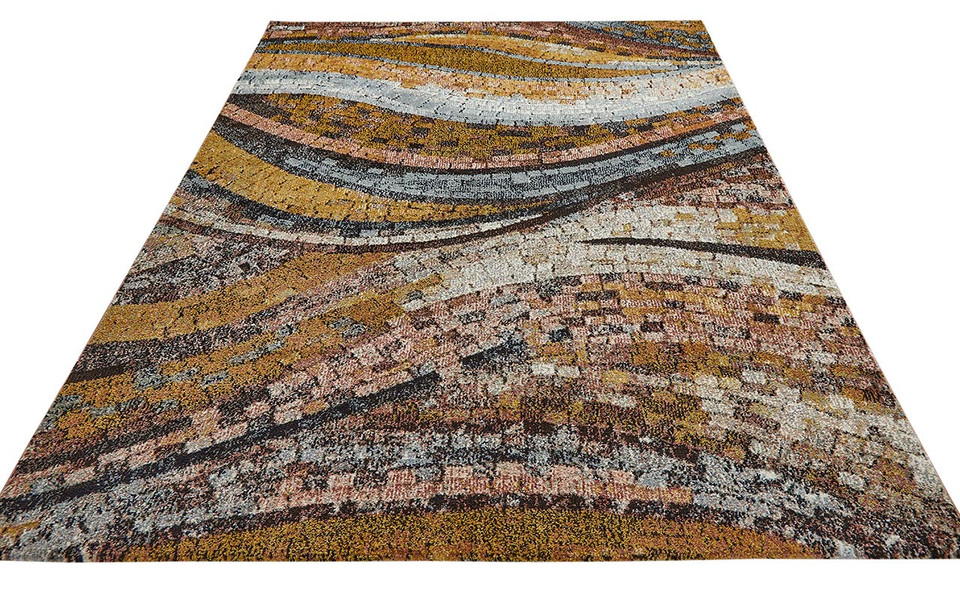 Amara Soft Stylish Abstract Rug Bronze 