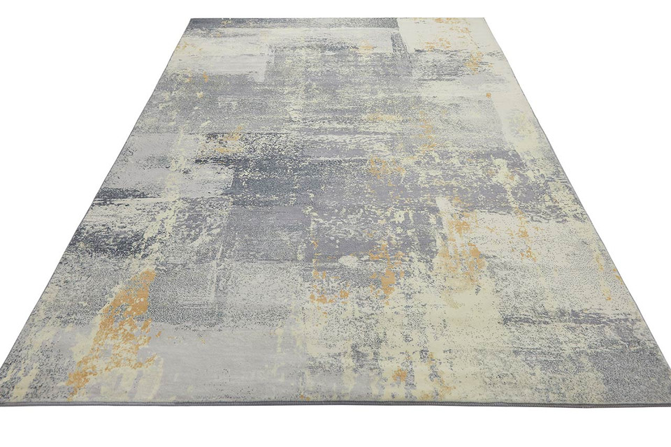 Washable Rug Modern Lux Light Grey 