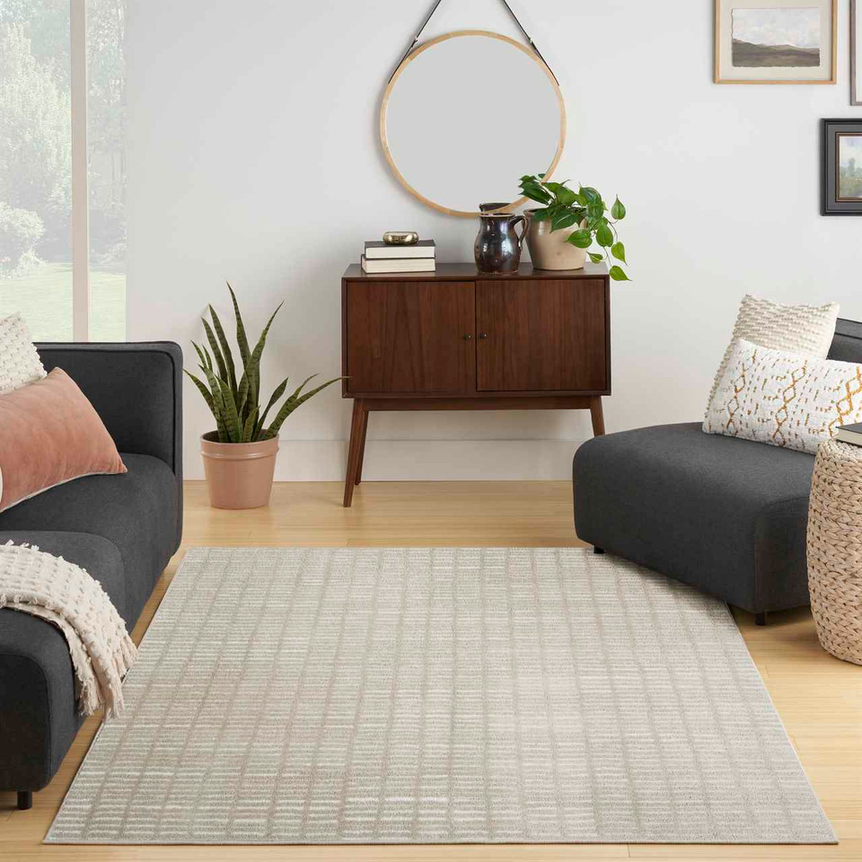 Modern Comfort Soft Rug Grey Ivory