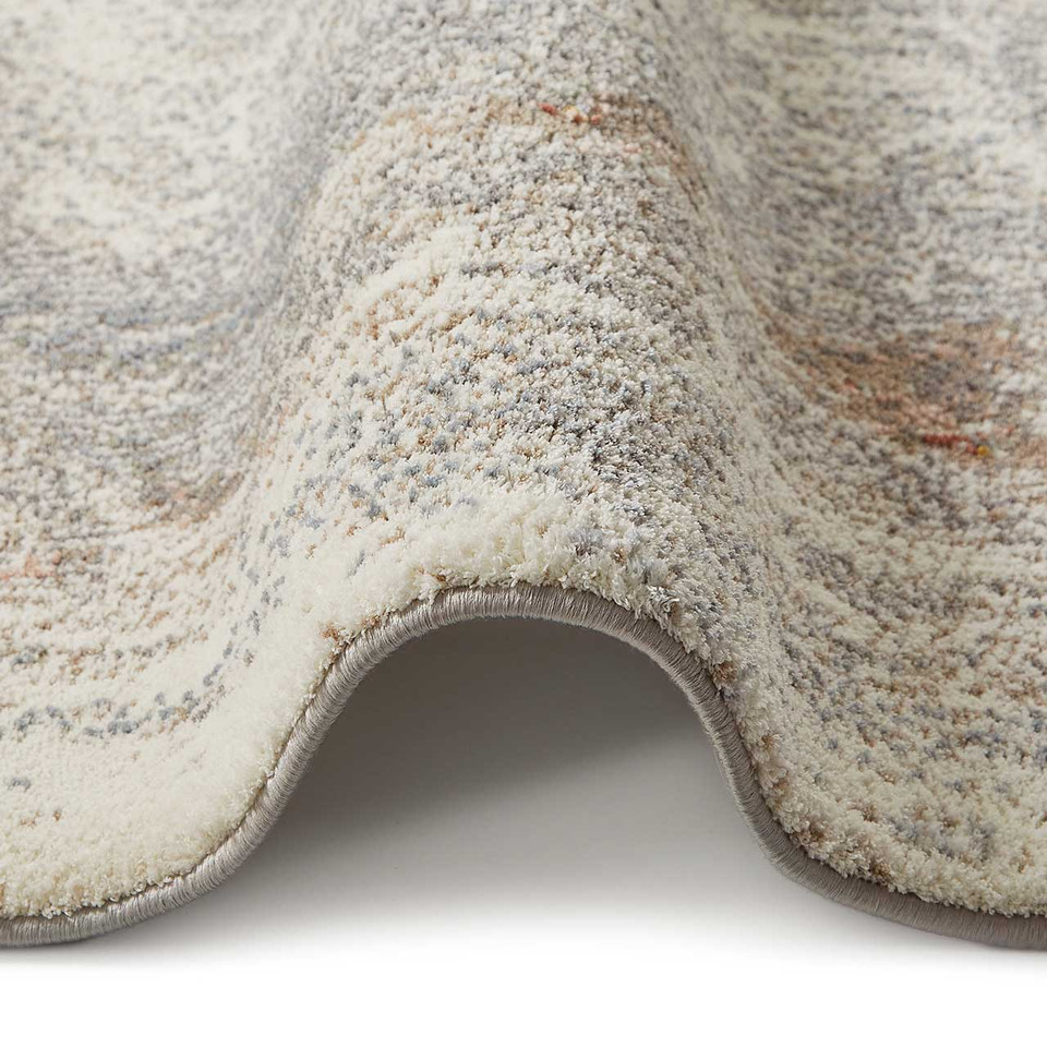 Amara Soft Stylish Abstract Rug Ivory Grey Taupe 