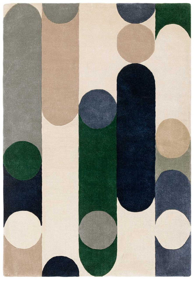 Romy 08 Morse Blue Eco Friendly Modern Rug