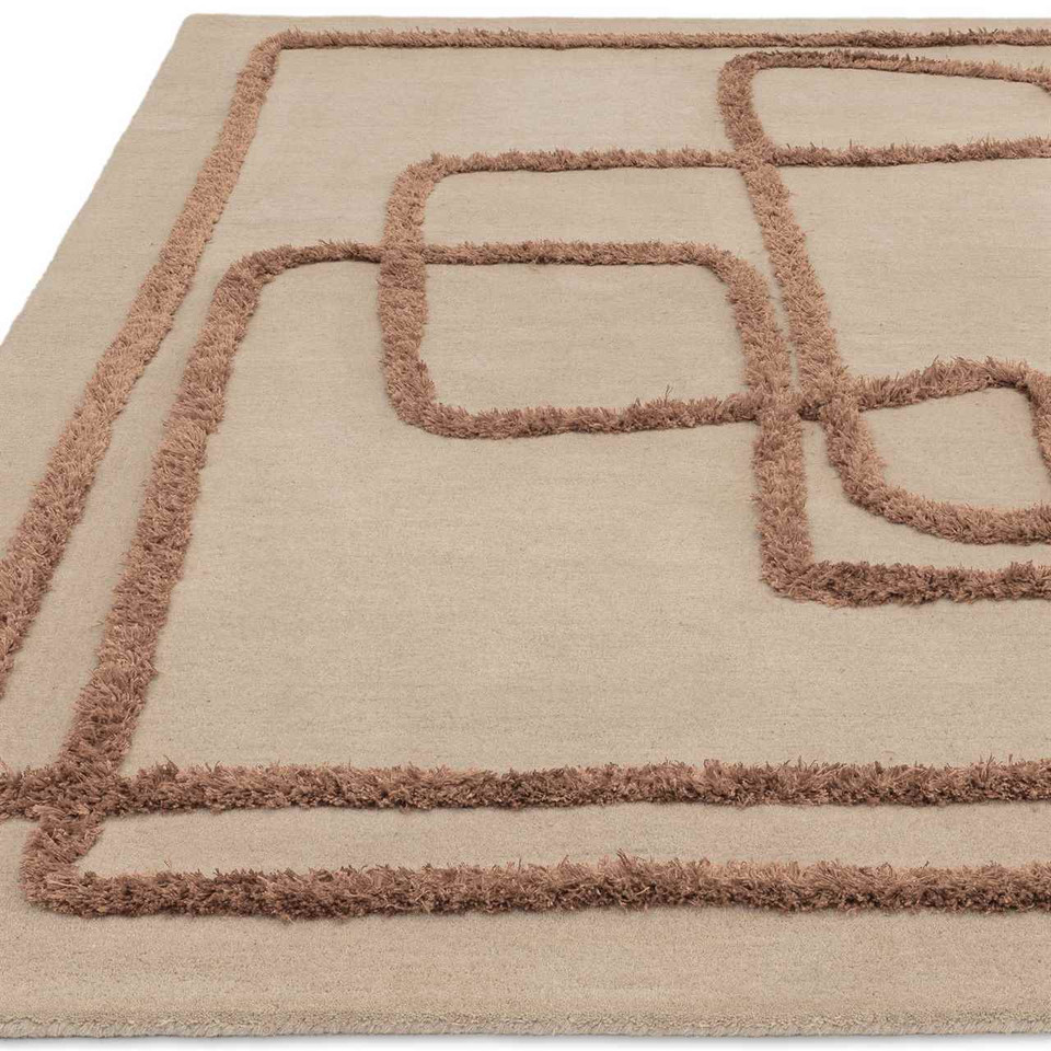 Matrix 96 Infinity Copper Thick Wool Floor Rug